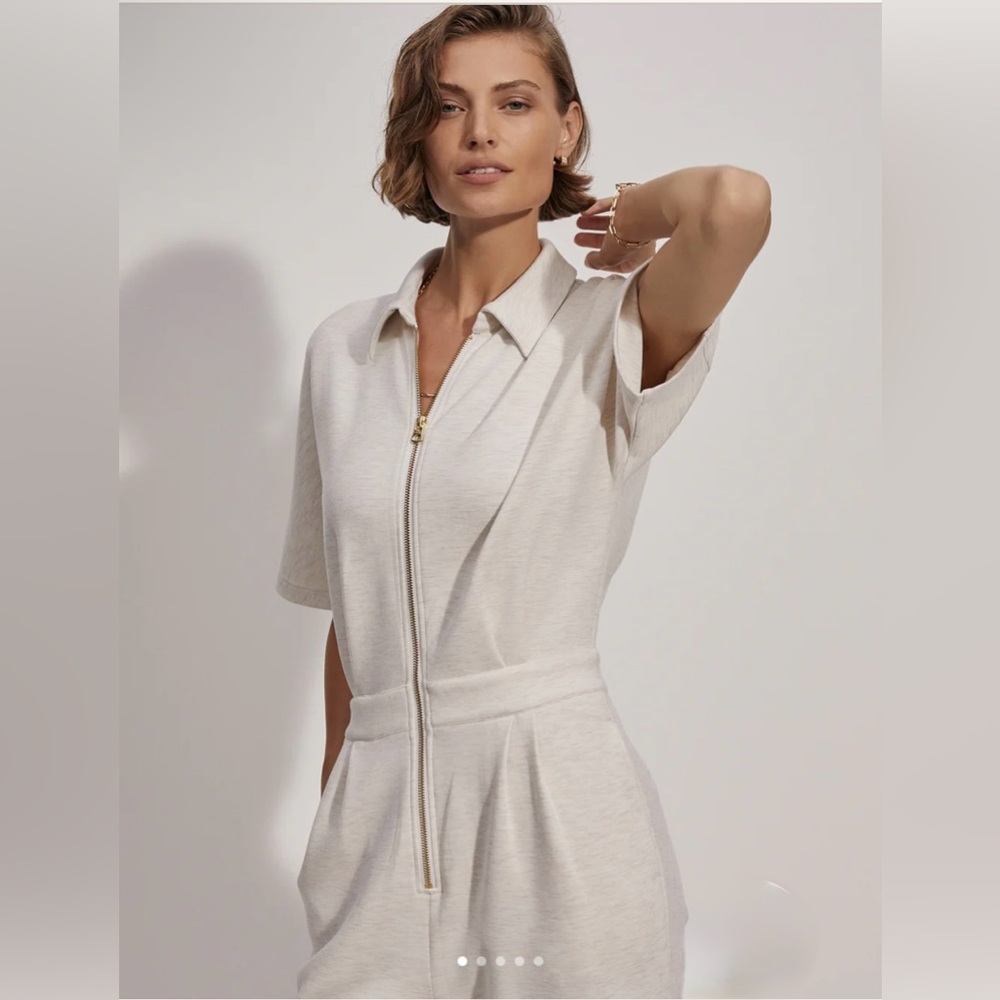 Varley Corrine jumpsuit in Ivory Marl size Medium - Picture 5 of 12
